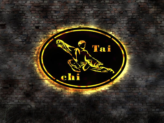 Tai chi LED  Bild Reiki Chakra Stein Kristall Halskette Deko Pendel Baum des Lebens3D Aufkleber Krone King Deko Buch Neonreklame Werbung