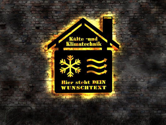 Firma Firmenschild Kälte-und Klimatechnik  Logo  Klimatechnik Aufkleber Kältetechnik Buch T-shirt Deko Poster Bild Plakat LED Wandbild