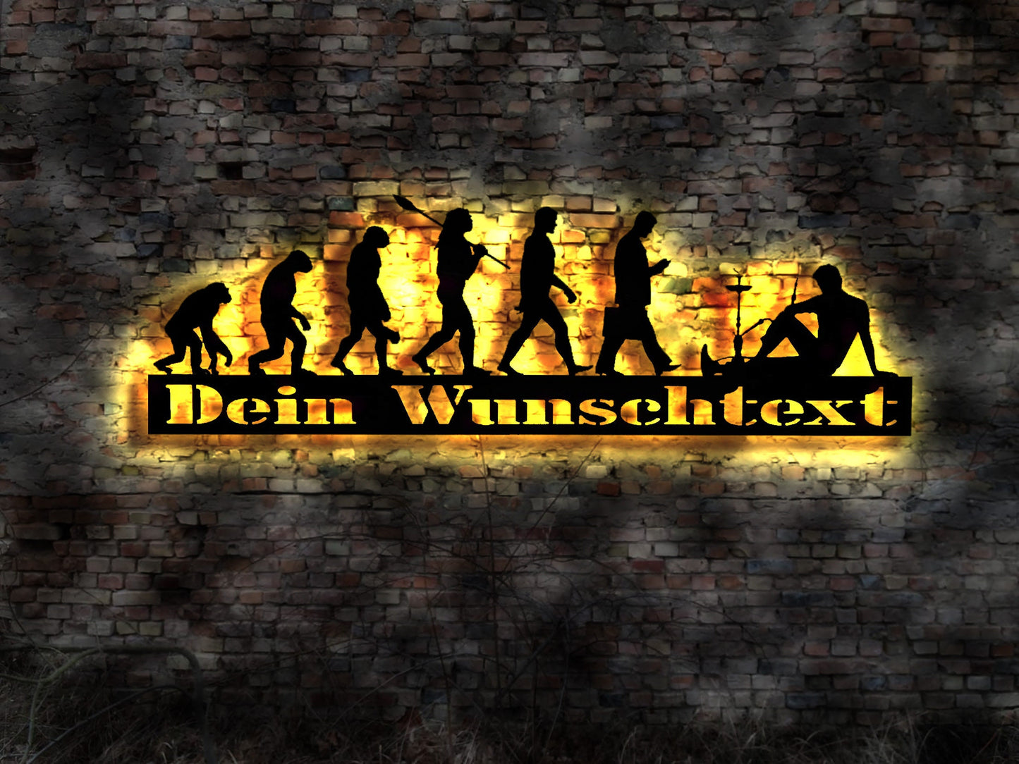 Shisha Bar LED Wandbild Deko Kiffen Bong Buch Canabis Öl Wasserpfeiffe Tabak Buch Wanddeko Aufkleber Bild Hookah Beleuchtung