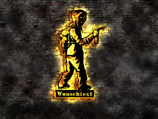 LED Schild Graffiti Grafitti Graffitti Spayer  Retro no Neon sign Blechschild Club Wegweiser  Ausrüstung Dose Schablone Spraydose