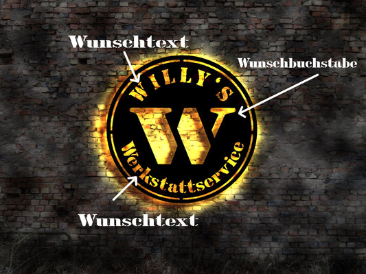 Buchstabe Alpabet Kundenwunsch Wunsch Schild nach Vorgabe personaliert custom made personalisiertes Firmenschild Leuchtbuchstaben