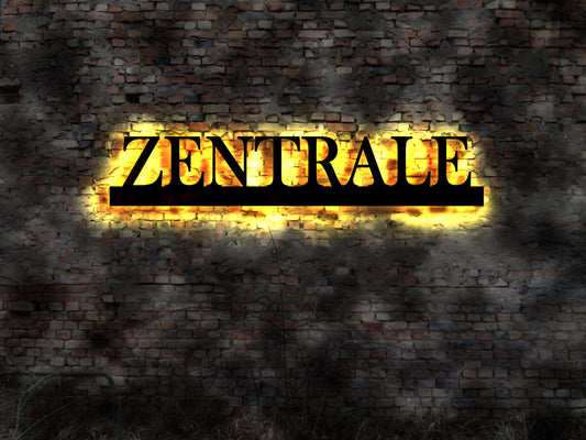 Zentrale  Leuchtschild Reklame no Neon   Leuchtschild Bardeko Barschild Barbeleuchtung