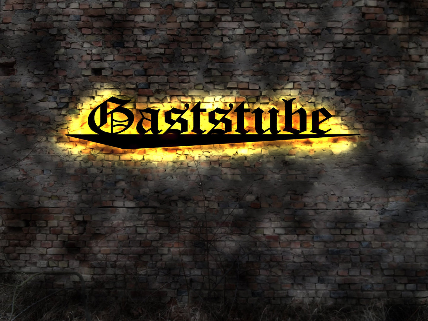 Gaststube  Gasthaus Gaststätte Restaurant Hotel Pension  Brauer Buch no Neonreklame Leuchtschild Emailschild Schild altes Reklame  Neon sign