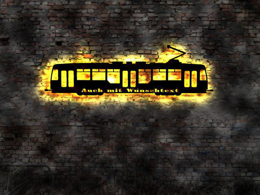Straßenbahn Tram  Schild Schaffner Bahnhof Modelleisenbahn no Blechschild Leuchtschild LED Deko Schild Straßenbahnfahrer Fahrer KFZ Tramm