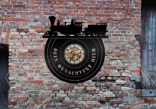 Uhr Wanduhr Dampflok Lok Eisenbahn Schild Schaffner Bahnhof Modelleisenbahn no Blechschild Leuchtschild LED Deko Auto Autoaufkleber Schild