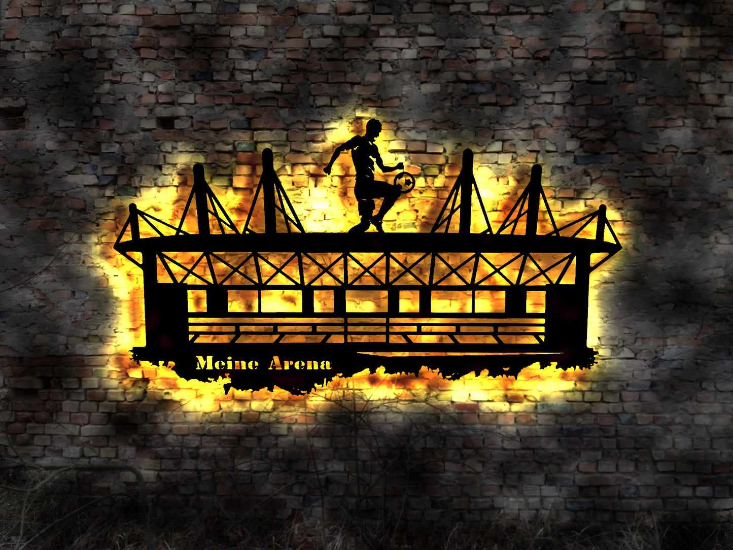 Skyline Hamburg  LED Wandbild Holz Stadt AK Karte Map Stadtplan Wandsticker Leuchtbild Neonreklame Wandtattoo Reiseführer Silhouette