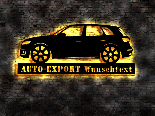 LED Schild KFZ Handel Händler Autohandel Export Import Exporteur