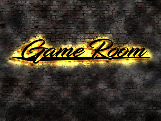Game Room  PC Game Spiele Konsole Sammlung Tastatur PC Gaming Zone Schild Schild LED Aufkleber Logo Buch Firmenschild Leuchtschild sign