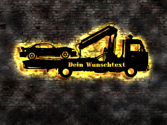 LED Schild Abschleppdienst Autoservice Bergungsdienst Abschleppwagen