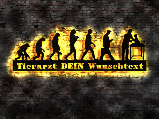 LED Schild Tierarzt Schild Werbung Tier Arzt Leuchtschild Buch Koffer Literatur Hund Katze Kleintiere Tisch Dokto Animal Helfer Praxis