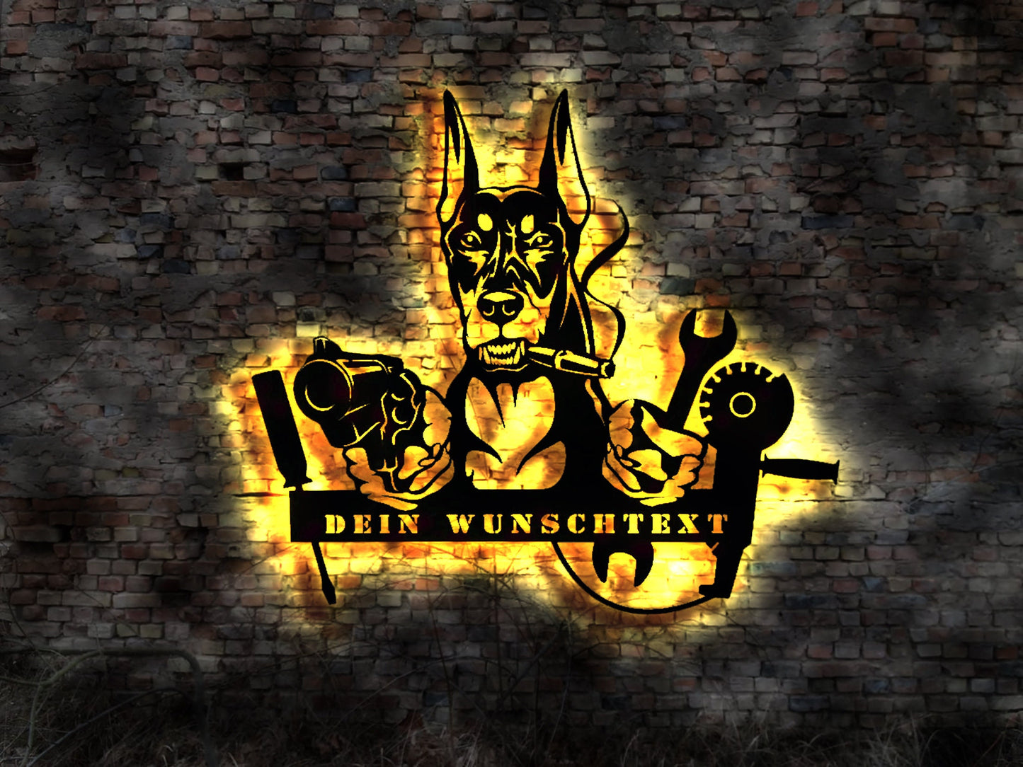 KFZ Werkstatt Schild Reparatur Blechschild Auto Neon sign Neonreklame Buch T-shirt Fahne Flagge 3D Aufkleber Motor V8 V6 KFZ Meister Garage