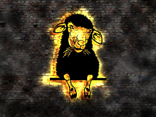 3D LED  Schaf sheep Schaaf Schafe Schafherde Schäfer Wolle Scheren
