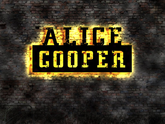LED Leuchtreklame Schild  Alice Cooper