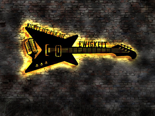 Nichts ist für die Ewigkeit  Schild no Blechschild  Neon sign LED  Holzschild Aufkleber Nachtlicht Küche