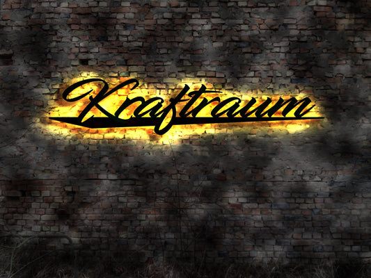 Kratraum Leuchtschild Schild Limited  Aufkleber Sticker sign  No Pain no Gain Dekoration Bodybuilder Kraftsportler