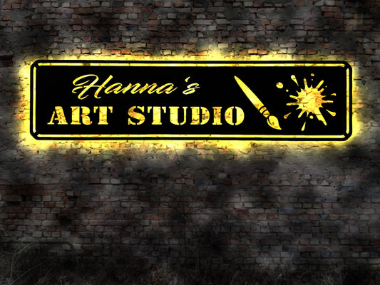 Art Studio Künstler Galerie Schild Werkstatt Malerei Ölgemälde malen custom personalisiertes Geschenk   Geschenke