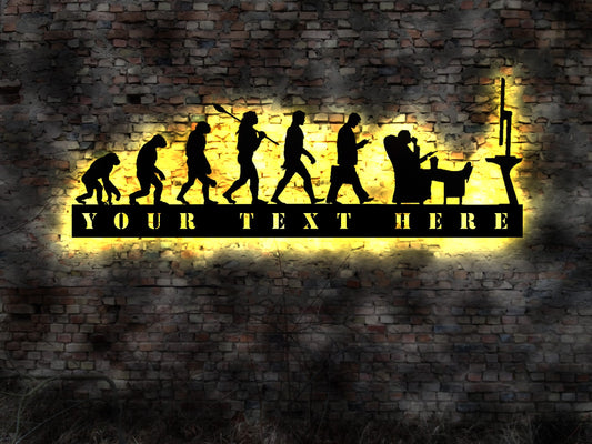 Evolution Leuchtreklame Kino Cinema Popcorn Deko Wandtattoo Movie  Film Blechschild Leuchtschild Wandsticker Leuchtbild Heimkino