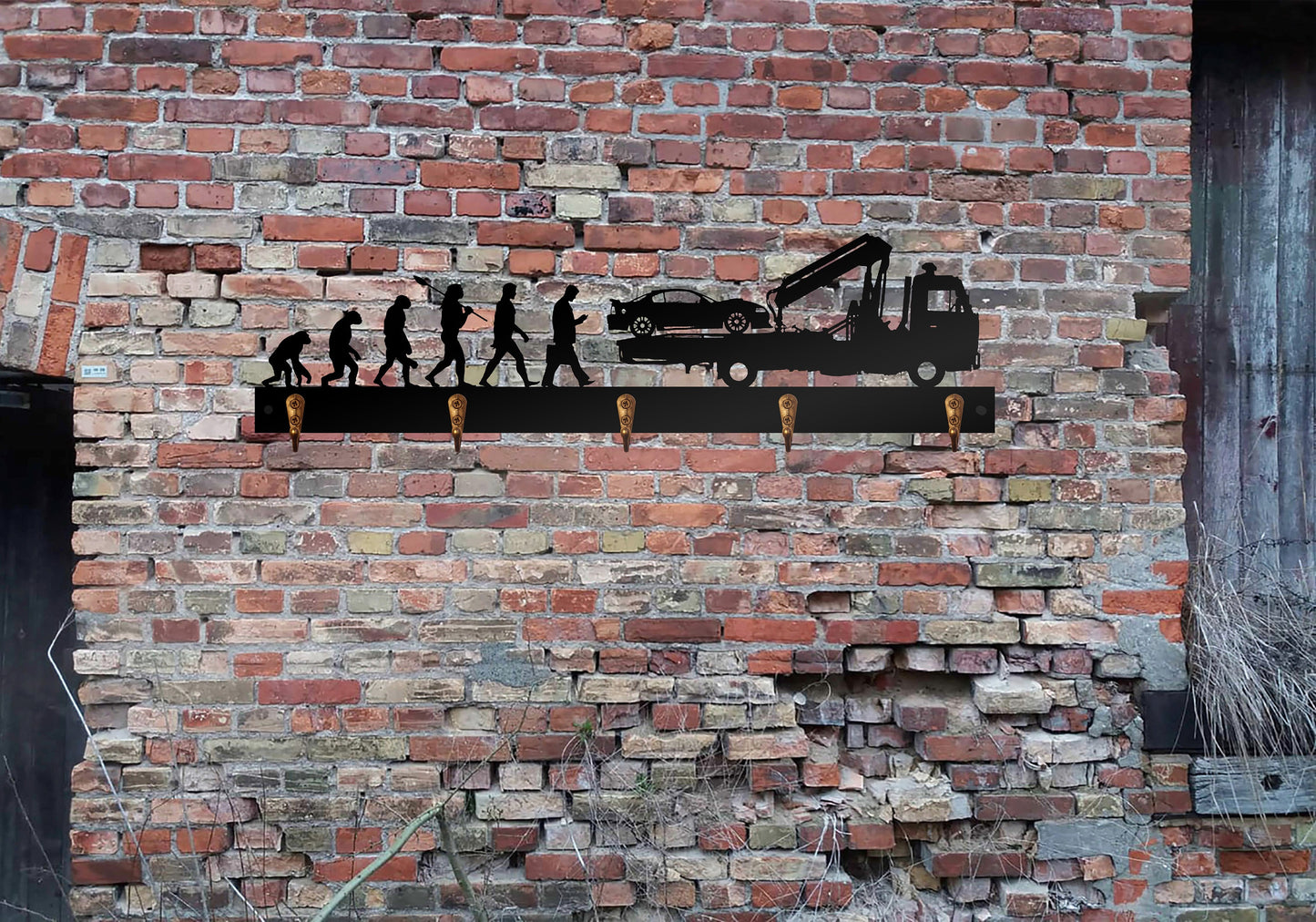 Schlüsselbrett Holzkunst Schild Abschleppdienst Autoservice Bergungsdienst Abschleppwagen