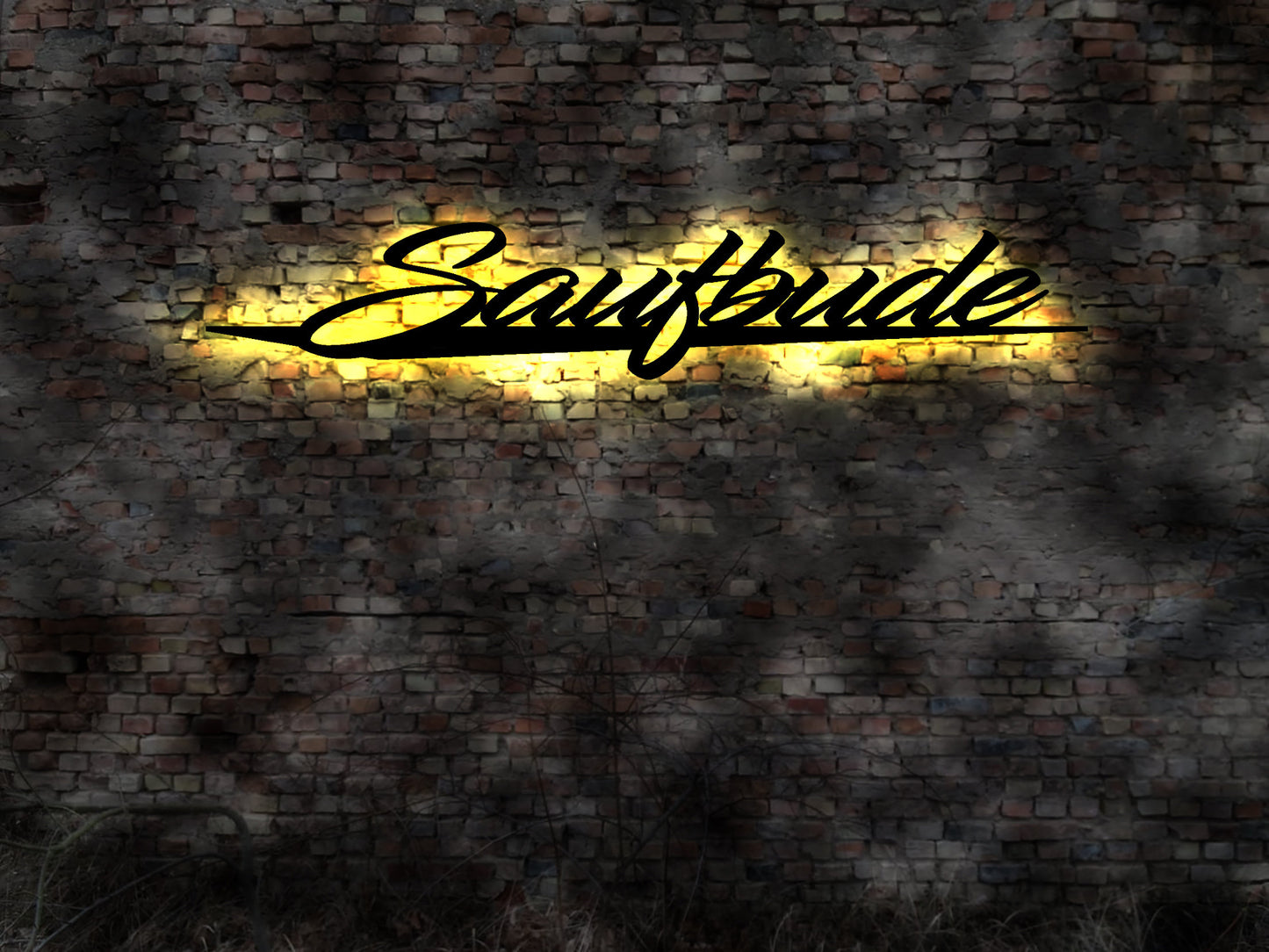 Saufbude lustig  Unterhopfung Tresen Saufen Schild no Blechschild sign Saufgelage Sauferei Alkoholvergiftung Biertrinker Braumeister