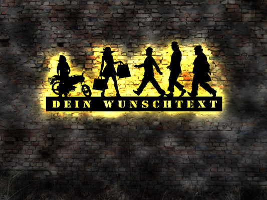 3D Effekt LED Wandbild super hell no Film Sammlung DVD Aufkleber Buch Stadtplan map Wandlampe LED Egon Benny Kjelt Börge Yvonne