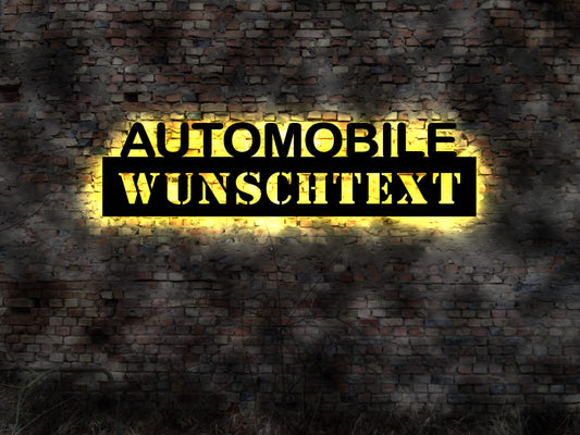 Automobile LED Schild KFZ Handel Händler Autohandel Export Import Exporteur