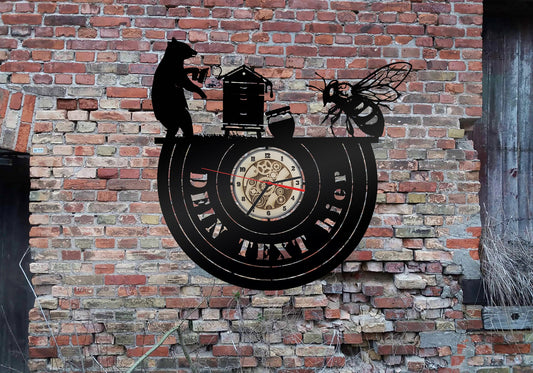 Uhr Wanduhr Uhren  Imker Imkerei Geschenkidee