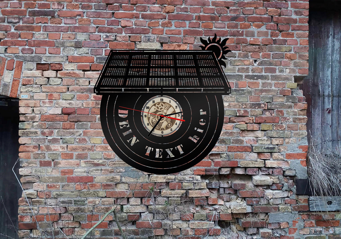 Uhr Solar Panel Solaranlage Solarzelle Solarpanel Solarleuchte Solarenergie