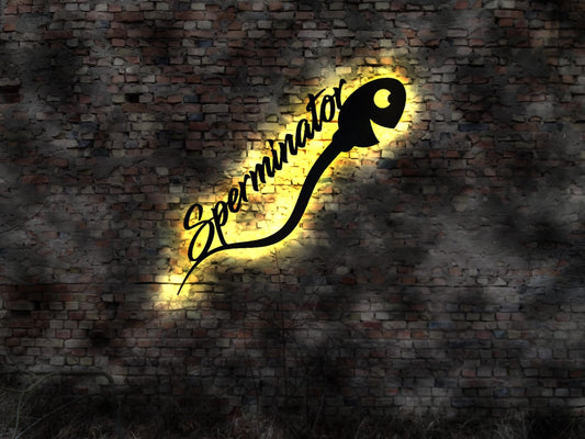 Sperma LED Zeichen Schild Sex Room Bordell sign Schlafzimmer Lounge Schilder lustig