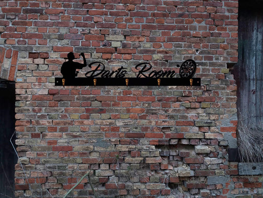 Schlüsselbrett Dart Darts Dartpfeile Spiel Dartspiel Dartscheibe Deko Auto Autoaufkleber Schild retro  Leuchtschild Wandsticker Room