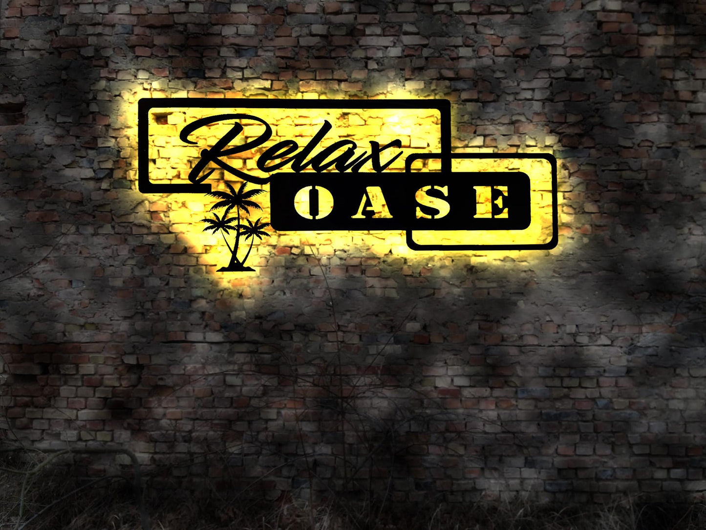 Relax relaxen  Oase Wellnessbereich Bereich Wandtattoo Wandaufkleber  Wandsticker Chillen Geschenkidee Sauna Liege. Lounge Schild Deko