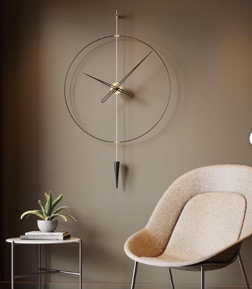 Edle ,ausgefallene grosse Wanduhr Wohnzimmer Küche leise Uhr ohne Tickgeräusche einzigartige , runde Wanduhr  besondere Wanduhr Metall