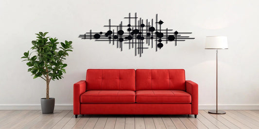 Geometrische Wandkunst Moderne Luxus-Stil Holz Wandkunst, über dem Bett Dekor, Wohnzimmer Dekor, Mid Century Dekor