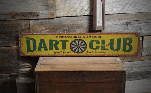 Dart Darts Dartpfeile Spiel Dartspiel Dartscheibe Holzschild Vintage  Deko Auto Autoaufkleber Schild retro   Wandsticker Room
