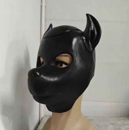 Heavy Rubber Latex Maske Pet Play Hund Dog Latexmaske Mask Gummi Gummimaske
