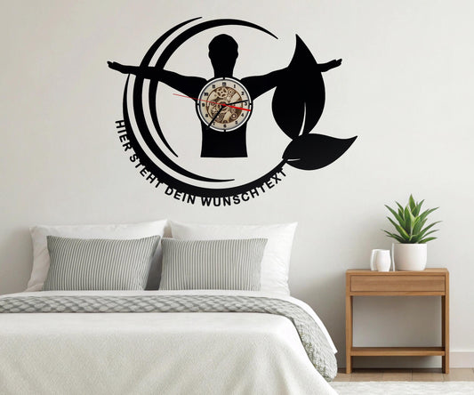 Uhr Wanduhr  Physiotherapie Wanddeko personalisiert Geschenk